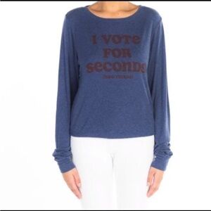 Wildfox I vote for seconds Graphic Sweatshirt